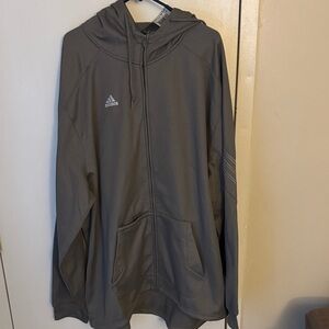 Adidas Men's Cool Gray Performance Hoodie Jacket